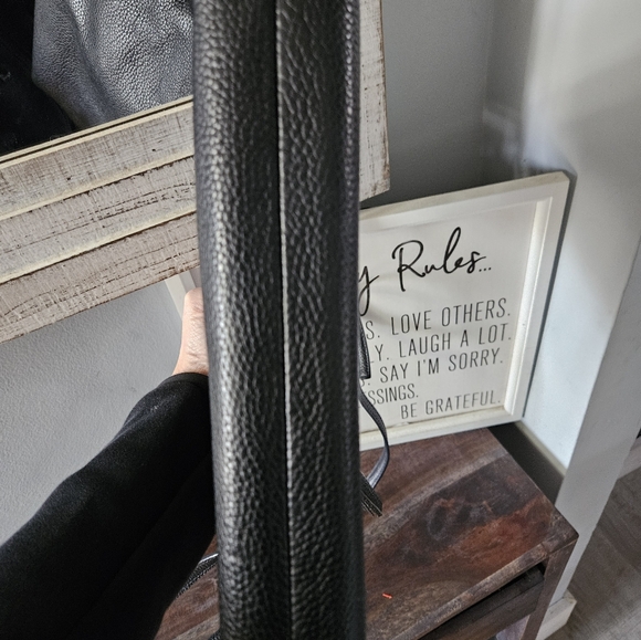 kate spade Black Pebbled Leather Crossbody with Tassel - Picture 4 of 5